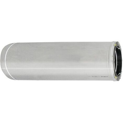 TUBO ACCIAIO INOX 316L DOPPIA PARETE MT 1 D. Int. 100 - D. Est. 150