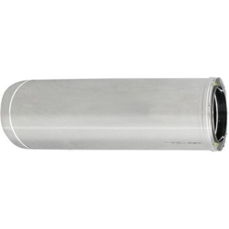 TUBO ACCIAIO INOX 316L DOPPIA PARETE MT 1 D. Int. 200 - D. Est. 250