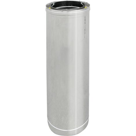 Tubo acciaio inox 316l doppia parete mt 1  D. Int. 80 - D. Est. 130DK