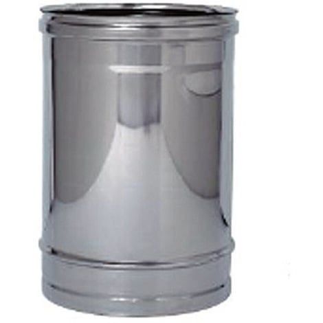 Tubo acciaio inox aisi 304 monoparete spessore mm.0,5 - ø mm.250x500