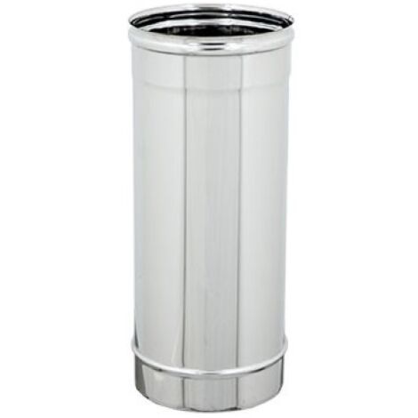Tubo acciaio inox per canna fumaria 50 100 cm diverse misure - zinco calabria