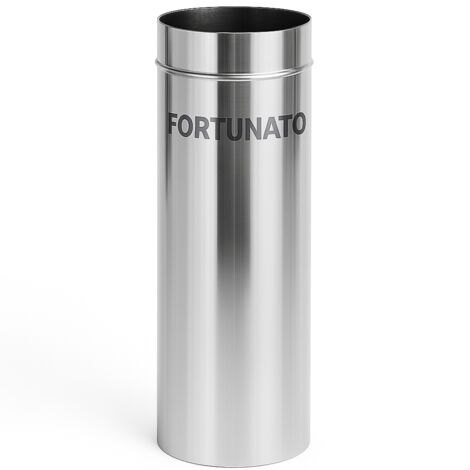 Tubo acciaio inox spessore 0,5 mm canna fumaria evacuazione fumo calore misura Ø 180 h 1000 mm - confezione 1