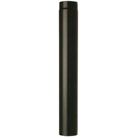 Tubo acciaio porcellanato pesante nero   16 x h 100 cm per stufa legna pellet resistente alle alte temperature