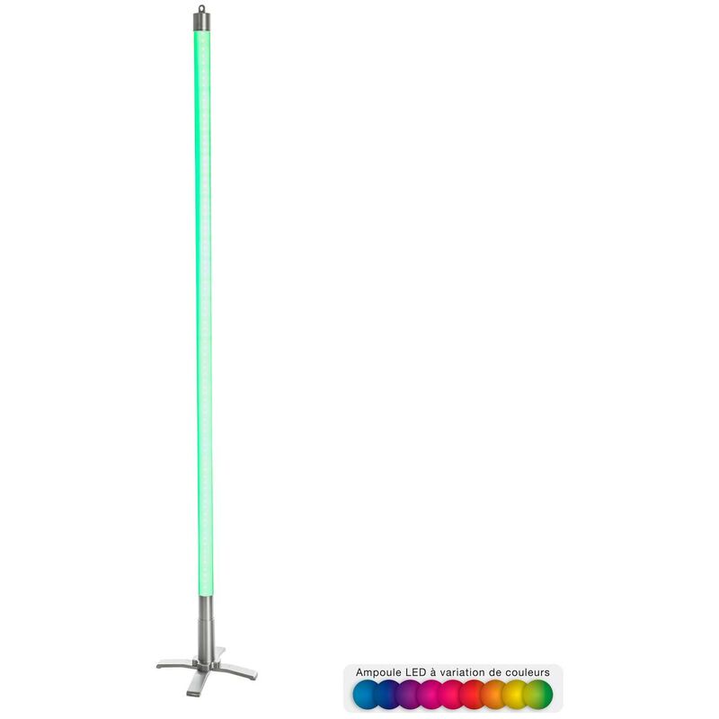 Image of Tubo led multicolore h138,5 cm - tubo al neon a led multicolore, abs, policarbonato, alluminio, dimensioni 3,5x134 cm Atmosphera créateur d'intérieur