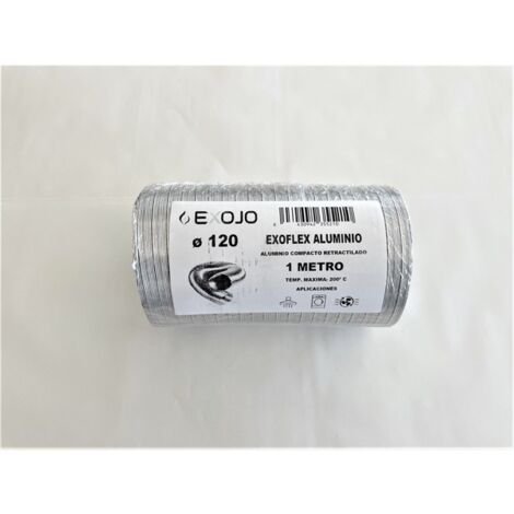 TUBO ALUMINIO COMPACTO (RETR. EN 20 CM) 1M - 120 MM