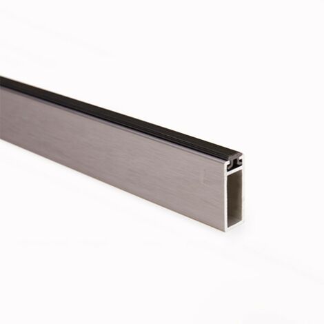 TUBO ALUMINIO PLATA MATE RECTANGULAR 30-12 3M