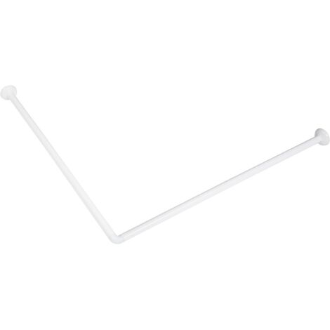 Tubo angolare bianco tende doccia 80x80 alluminio supporto bastone doccia vasca