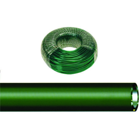 Tubo Antigelo Trasparente Neutro/Verde monostrato in PVC - Colore: Verde - Misure: ø mm.16x22 - rotolo mt.110 - peso kg.23,76