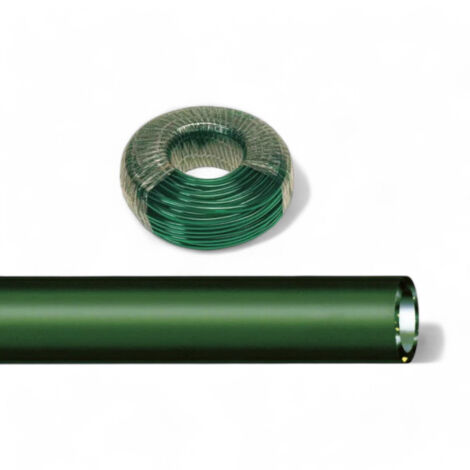 Tubo antigelo verde flessibile in PVC monostrato per temperature -20°C/+60°C - ø mm.13x19 - rotolo mt.100