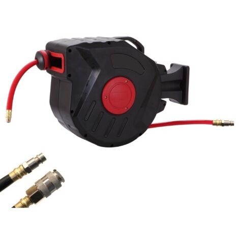 Tubo aria compressa con avvolgitubo automatico 15 + 1m