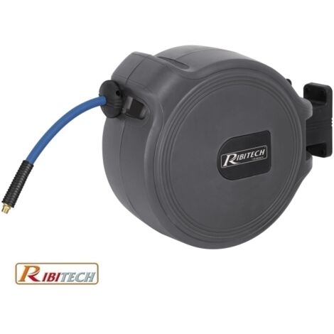 Tubo aria compressa con avvolgitubo automatico 20 + 2m Ribitech