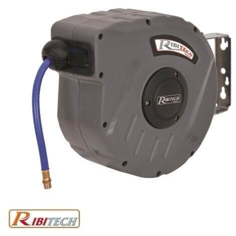 Tubo aria compressa con avvolgitubo automatico 9 + 1m Ribitech