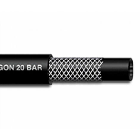 Tubo aria compressa x compressore 20 bar flessibile retinato 6x14 mm 50 mt