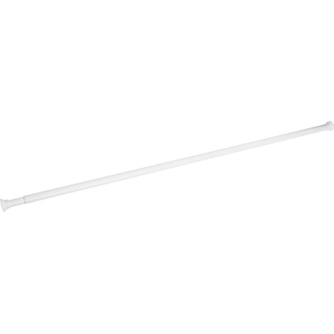 Tubo bastone doccia 125-225 estensibile alluminio bianco doccia vasca nicchia