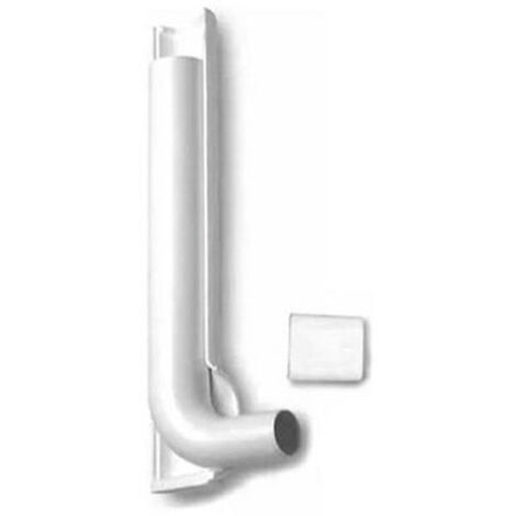 TUBO CACCIATA DI RISCIACQUO CON RIVESTIMENTO E TAPPO PER CASSETTA SARA cm 35x11 D. 50-40mm