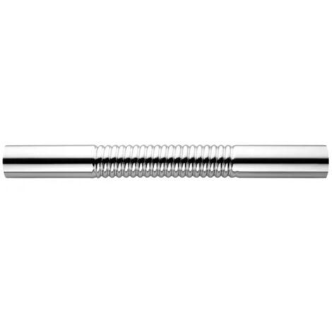 TUBO CANOTTO DRITTO FLESSIBILE PER SCARICO WC IN OTTONE CROMATO - ø32X250 MM  - HID