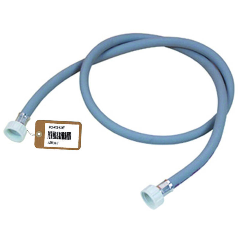 Tubo Carico Lavatrice Con Curva F-Brico Mt. 2.00 D.G Idrotermica