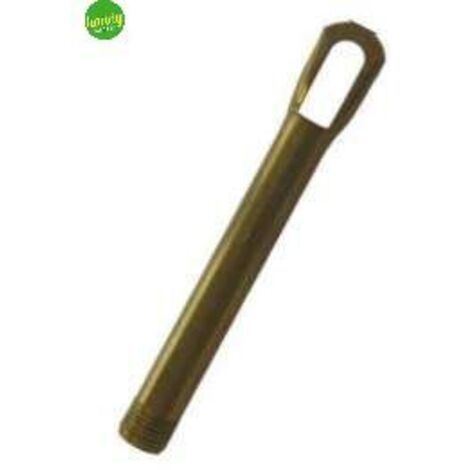 Tubo con anello Electraline ottone h8,5cm 10x1