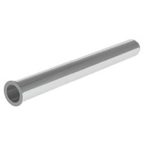 TUBO CON CARTELLA INOX D. 32 X 250 mm