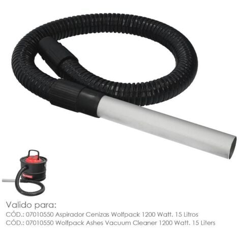 tubo con lanza para aspirador de cenizas aspirador cenizas wolfpack 1200 watt. 15 litros (codigo 07010550)