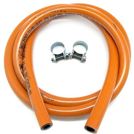 ESPIROFLEX Kit 1,5 metros de manguera butano + 2 abrazaderas 16/18