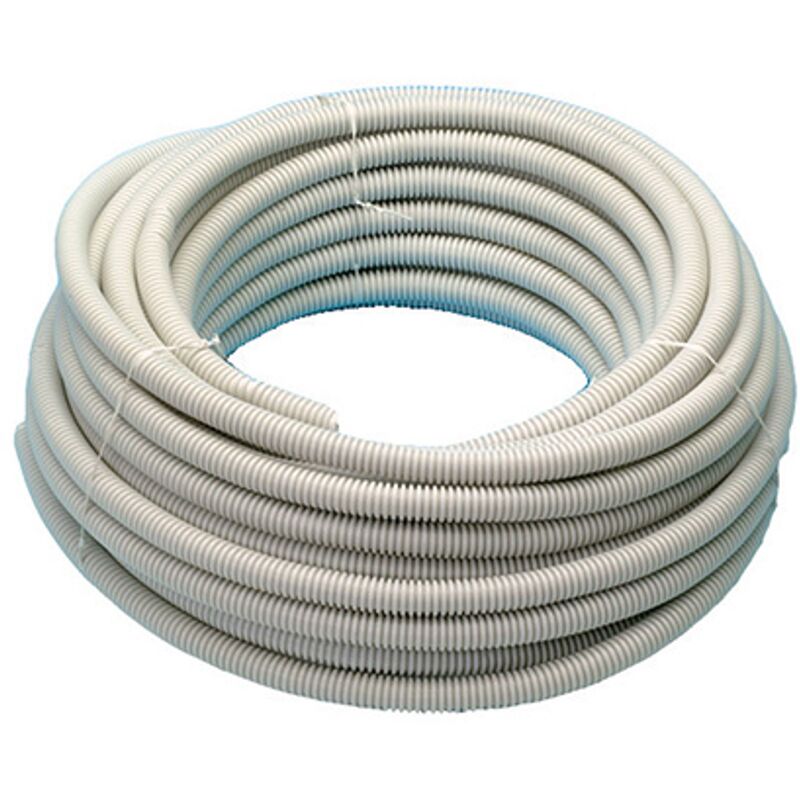 

Tubo corrugado de 16 mm precableado COAX PVC6 - 25 m - Gris - Sencys