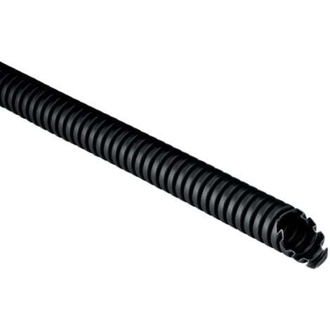 Tubo corrugato in PVC, ⌀32mm, nero, classificazione 33212, 25 metri, serie TC15 - Elettrocanali ECTC1532