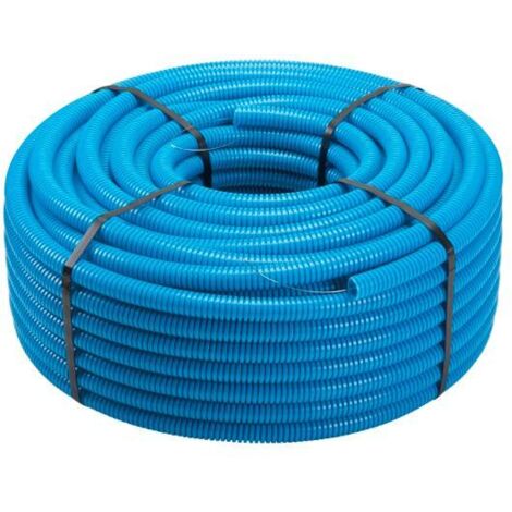 TUBO CORRUGATO PVC Ø20MM BLU 100MT
