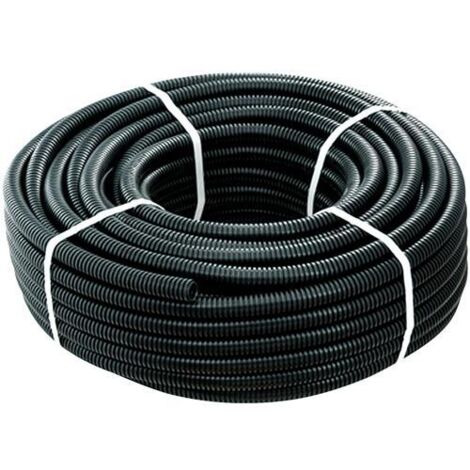 TUBO CORRUGATO PVC Ø20MM NERO 100MT