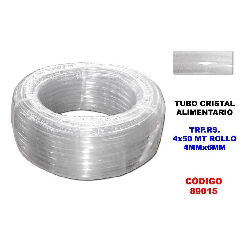 

tubo cristal alimentario trp.rs.- 4 x 100 mt rollo 4 mmx 6 mm - Mibricotienda
