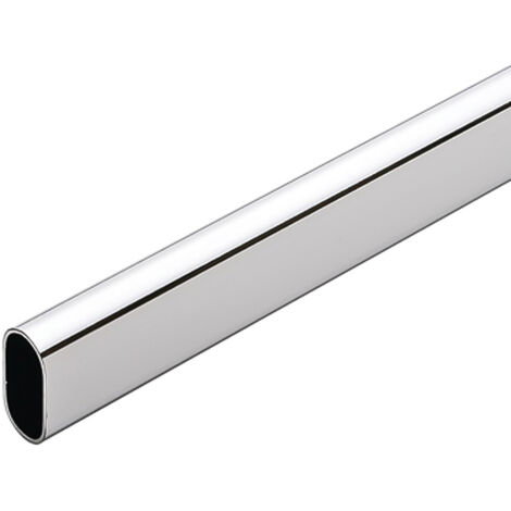 TUBO CROMO OVAL 3MT. 25X15MM. BARRA
