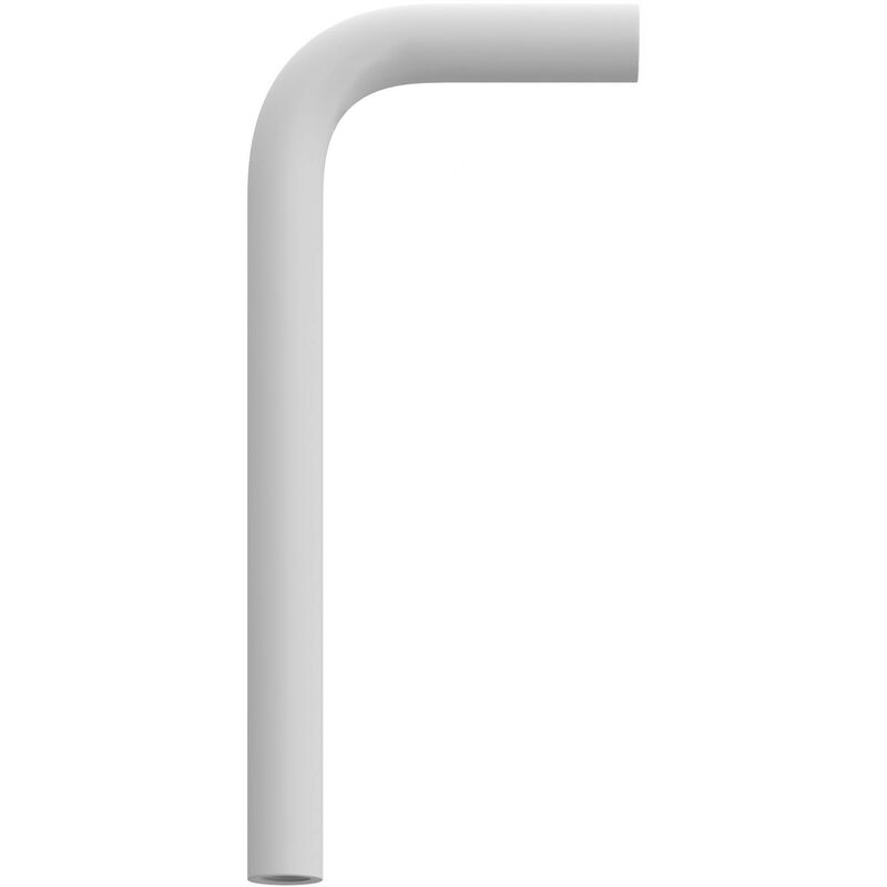 Image of Creative Cables - Tubo curvo di estensione 14 cm in metallo Bianco - Bianco