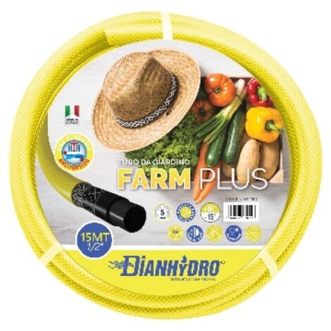 TUBO DA GIARDINO ANTITORS. 5 STRATI &quotFARM PLUS&quot Mt 50 - 5/8&quot