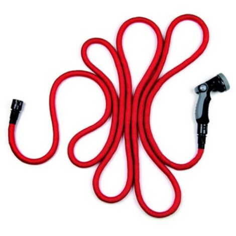 TUBO DA GIARDINO BAMBOO ESTENSIBILE Rosso - Mt 2,5-7,5