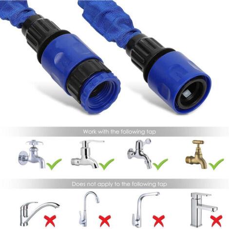 Tubo da giardino magico estensibile da 30 metri, disponibile in vari colori.
