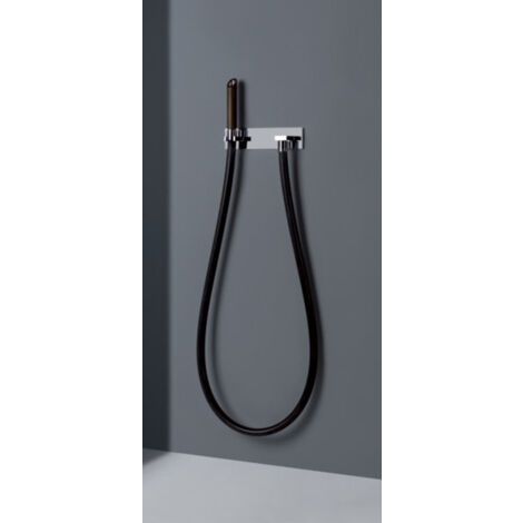 Tubo de agua Kneipp de Gessi, manguera Kneipp negra, cabezal de
