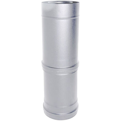 Tubo de chimenea coaxial de acero inoxidable elemento telescópico D. 80/125 550/940 mm CE estufa de pellet Made in Italy
