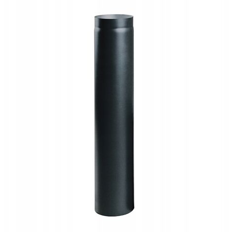 Tubo de chimenea de acero negro 120 mm 100 cm
