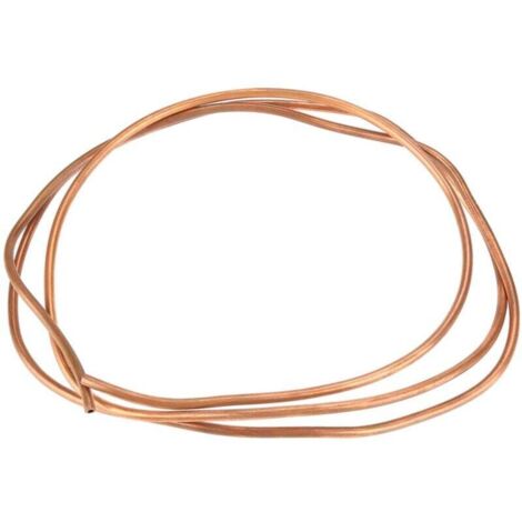 Tubo de cobre blando T2 de 2 m, diámetro interior de 4 mm, diámetro exterior de 5 mm, espesor de 0,5 mm para refrigeración.