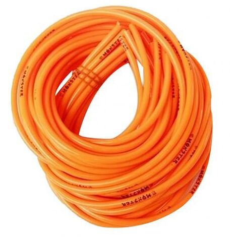 Tubo de combustible de poliuretano de 1M, línea de gasolina sin plomo para motocicleta, manguera de suministro de aceite y combustible,Naranja