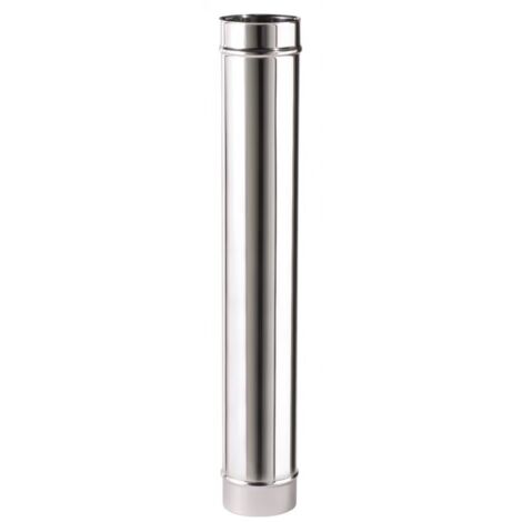 Tubo de conexión - Longitud 1M - Modelo TYRAL - Acero inoxidable 304 - Ø125 Joncoux