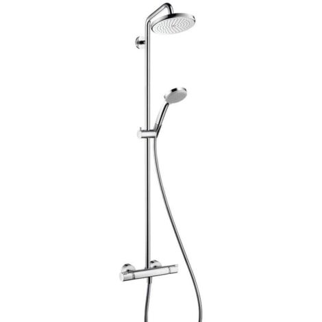 Tubo de ducha Croma 220 1jet con termostato, cromado, 27185000