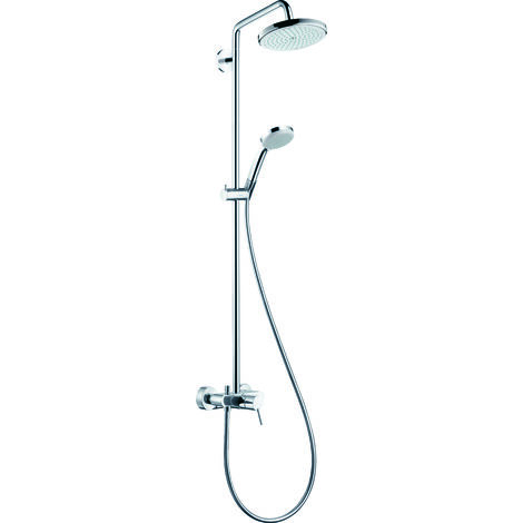 Tubo de ducha Croma 220 1jet de Hansgrohe con mezclador monomando, cromado - 27222000