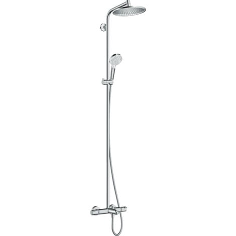 Tubo de ducha Hansgrohe Crometta S 240 1jet con termostato de baño, cromado - 27320000