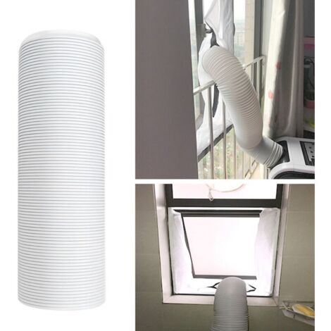 Tubo de escape para aire acondicionado móvil, tubo de escape telescópico, tubo de escape de calor, tubo de alambre de acero PP engrosado, tubo corrugado, accesorios de aire acondicionado [rotación a l