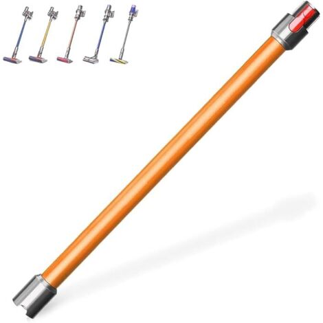 Tubo de extensión y repuestos para aspiradoras inalámbricas Dyson V15, V11, V10, V8 y V7, piezas de repuesto de liberación rápida, 72 cm (naranja).