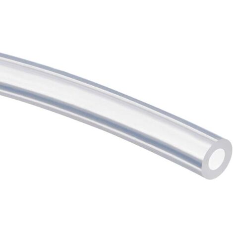 Tubo de poliuretano (PU) Sourcing Map de 3/16" (5 mm) de diámetro interior x 5/16" (8 mm) de diámetro exterior, 3,3 pies (1 m), manguera de aire de caucho PU para transferencia de bomba, transparente