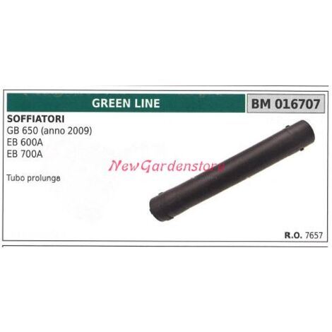 Tubo de prolongación del soplador GB 650 600A 700A GREENLINE 016707