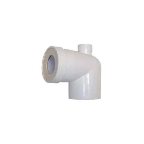 Tubo de WC macho D.93mm con conexión superior hembra D.40mm.