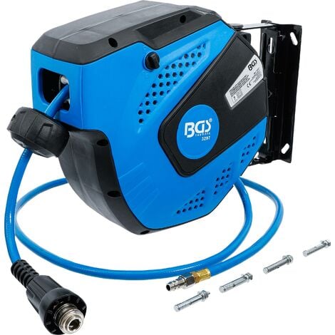 BGS TECHNIC Tubo dell'aria compressa con avvolgitubo automatico 10 m